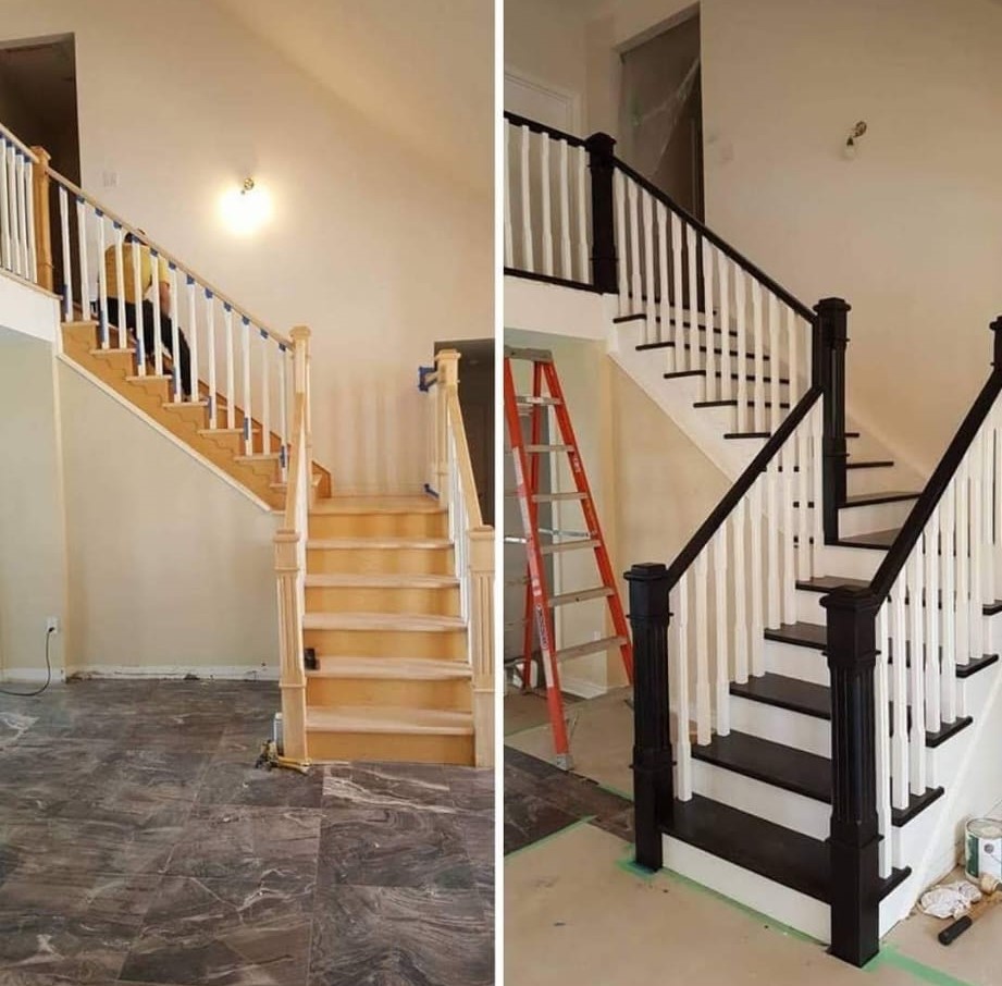 Modern Stairs Before & After